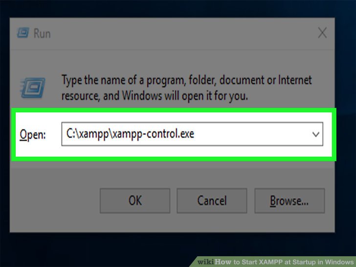 How to auto start xampp in windows 10
